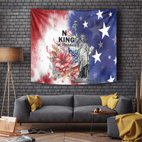 No Kings In America Tapestry Watercolor Floral - Wonder Print Shop