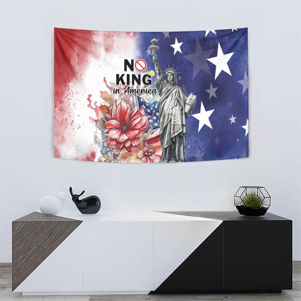 No Kings In America Tapestry Watercolor Floral - Wonder Print Shop