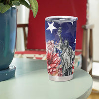 No Kings In America Tumbler Cup Watercolor Floral - Wonder Print Shop
