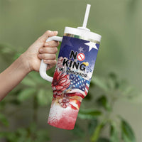 No Kings In America Tumbler With Handle Watercolor Floral - Wonder Print Shop