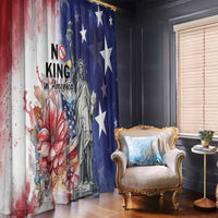 No Kings In America Window Curtain Watercolor Floral - Wonder Print Shop