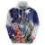 No Kings In America Zip Hoodie Watercolor Floral - Wonder Print Shop