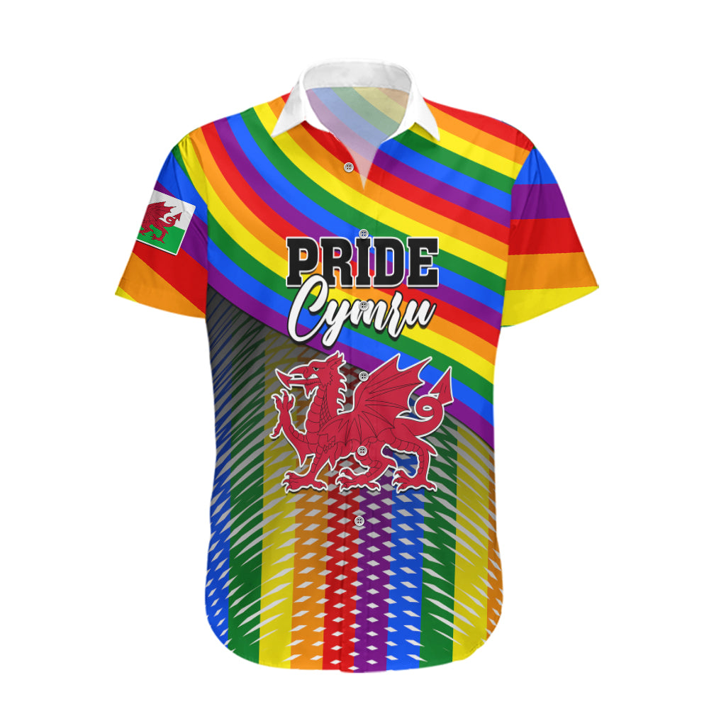 Pride Cymru Hawaiian Shirt Love is Love Welsh Red Dragon - Wonder Print Shop
