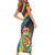 Pride Cymru Short Sleeve Bodycon Dress Love is Love Welsh Red Dragon - Wonder Print Shop