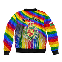 Personalised Pride Cymru Bomber Jacket Love is Love Welsh Red Dragon - Wonder Print Shop