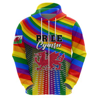 Personalised Pride Cymru Hoodie Love is Love Welsh Red Dragon - Wonder Print Shop