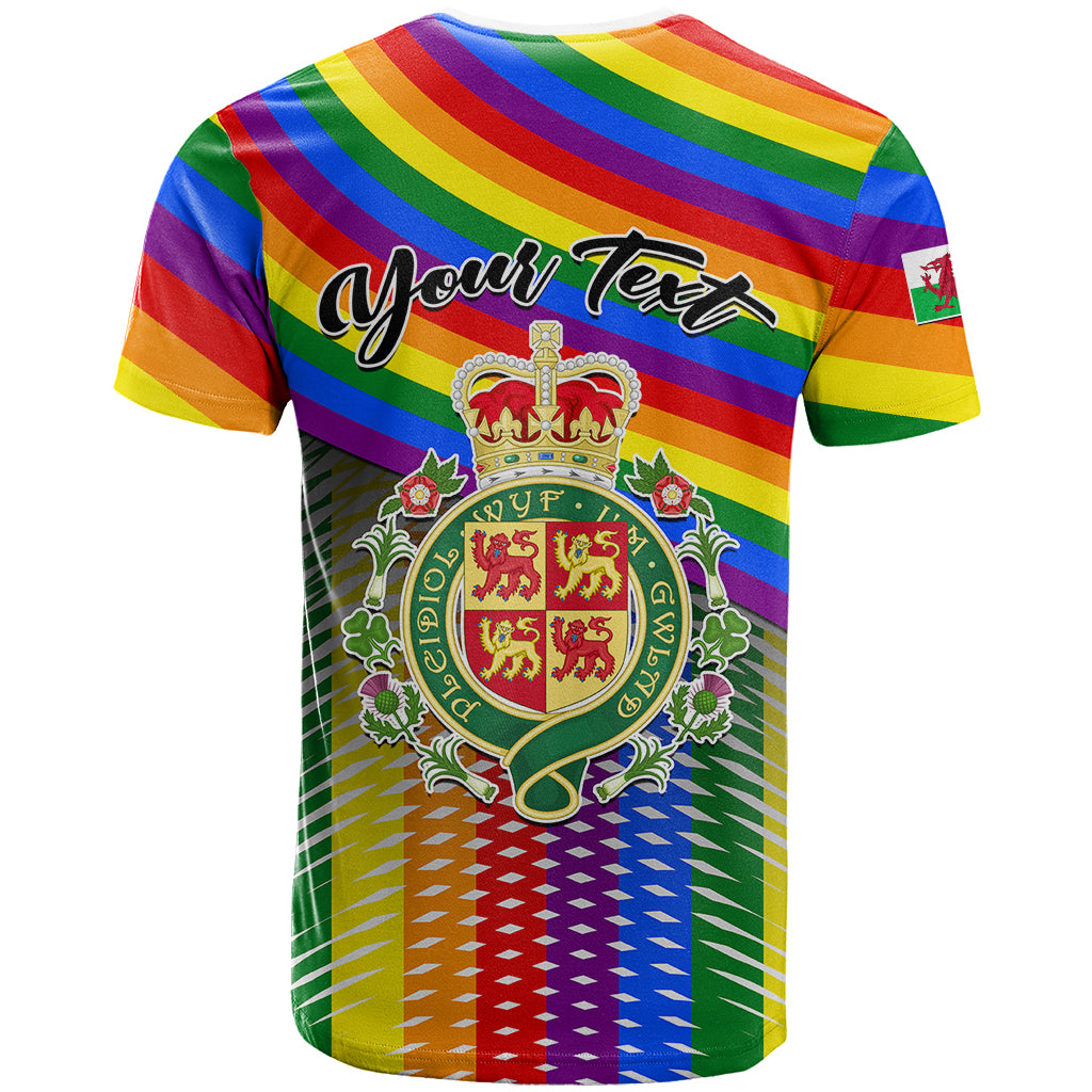 Personalised Pride Cymru T Shirt Love is Love Welsh Red Dragon - Wonder Print Shop