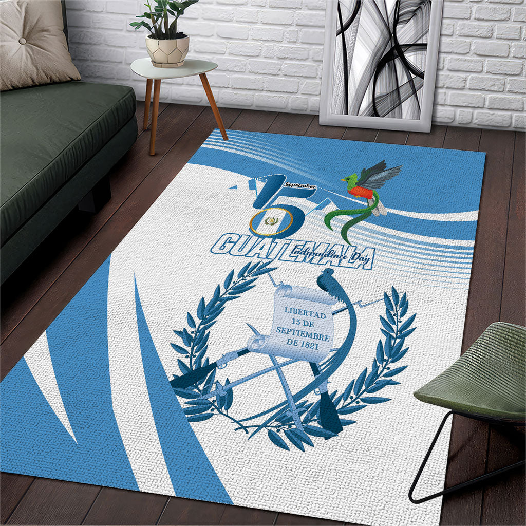 Guatemala 15 Septiembre 1821 Area Rug Happy Independence Day