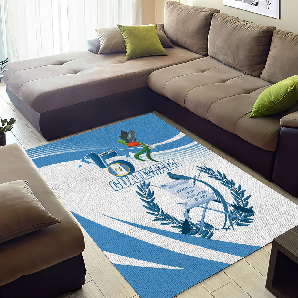 Guatemala 15 Septiembre 1821 Area Rug Happy Independence Day