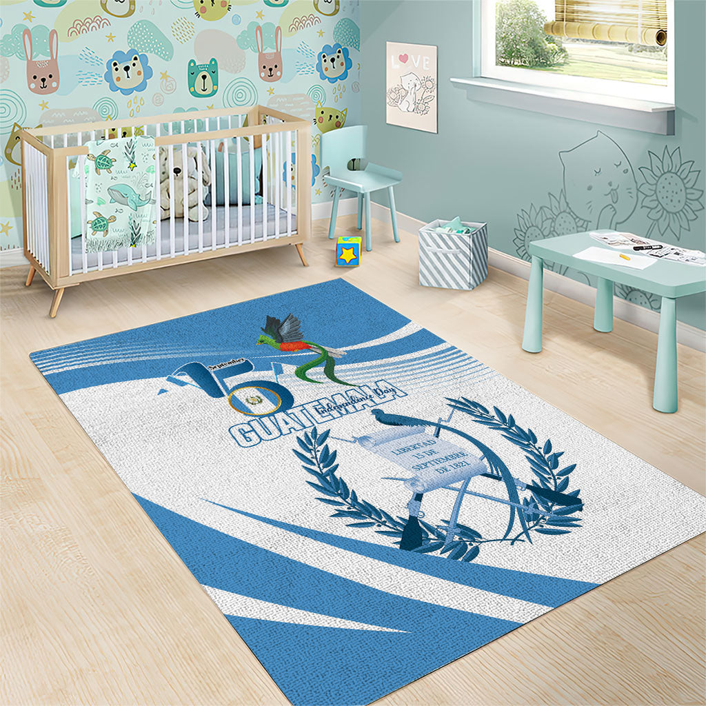 Guatemala 15 Septiembre 1821 Area Rug Happy Independence Day
