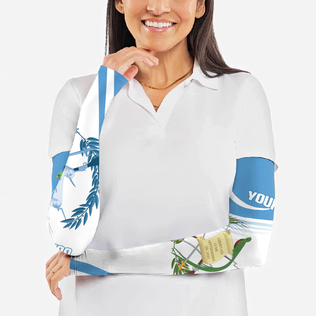 Personalized Guatemala 15 Septiembre 1821 Arm Sleeves Happy Independence Day