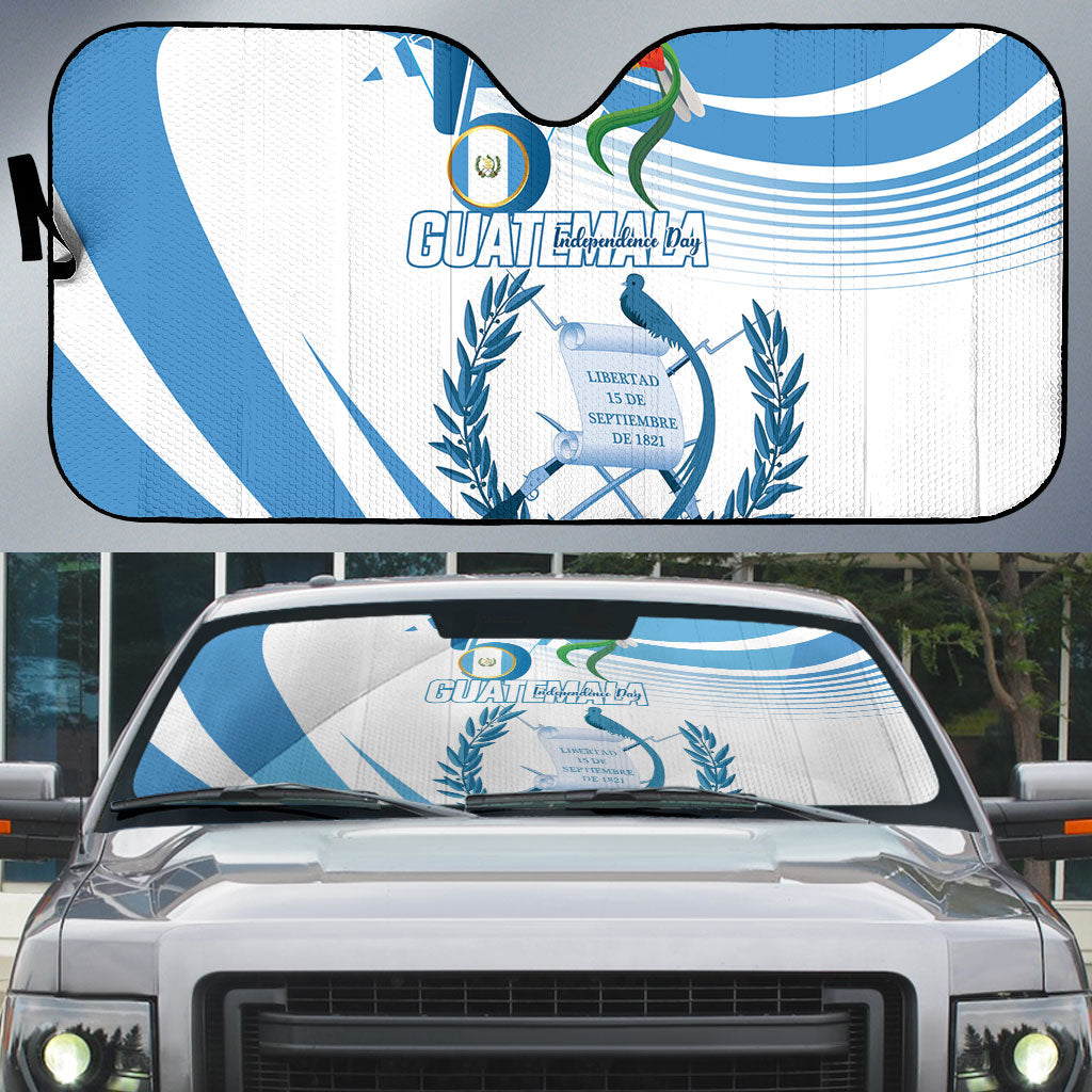 Guatemala 15 Septiembre 1821 Auto Sun Shade Happy Independence Day