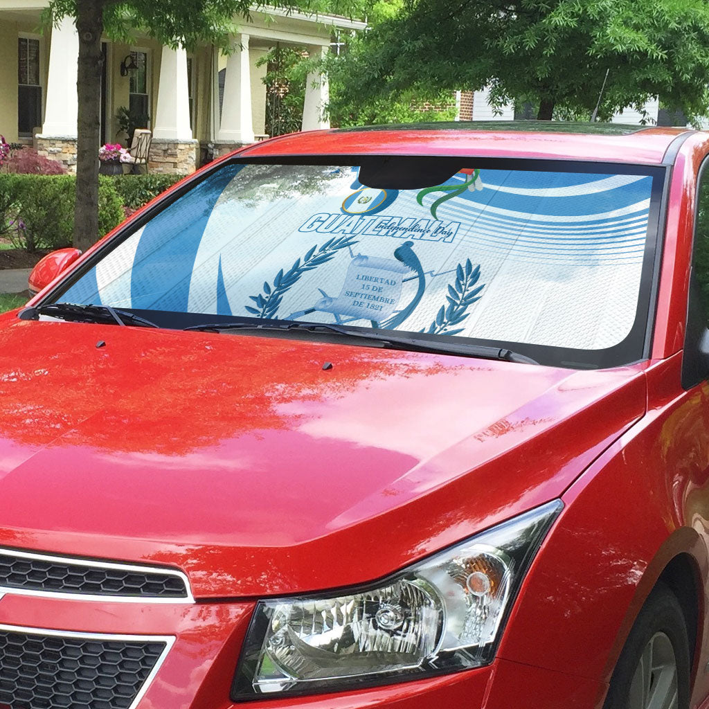 Guatemala 15 Septiembre 1821 Auto Sun Shade Happy Independence Day