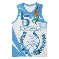 Personalized Guatemala 15 Septiembre 1821 Basketball Jersey Happy Independence Day