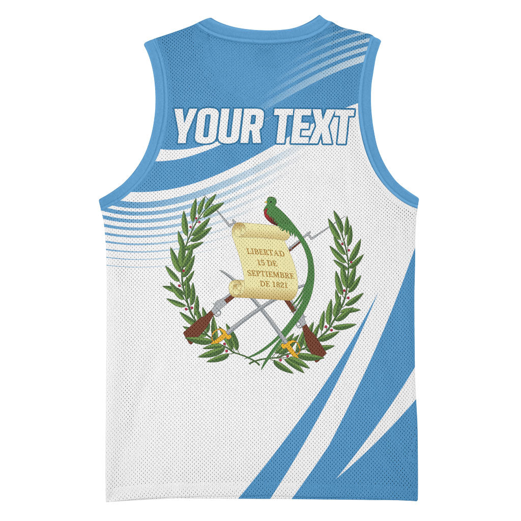 Personalized Guatemala 15 Septiembre 1821 Basketball Jersey Happy Independence Day