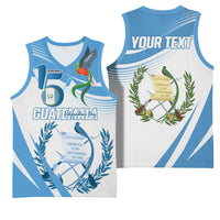 Personalized Guatemala 15 Septiembre 1821 Basketball Jersey Happy Independence Day