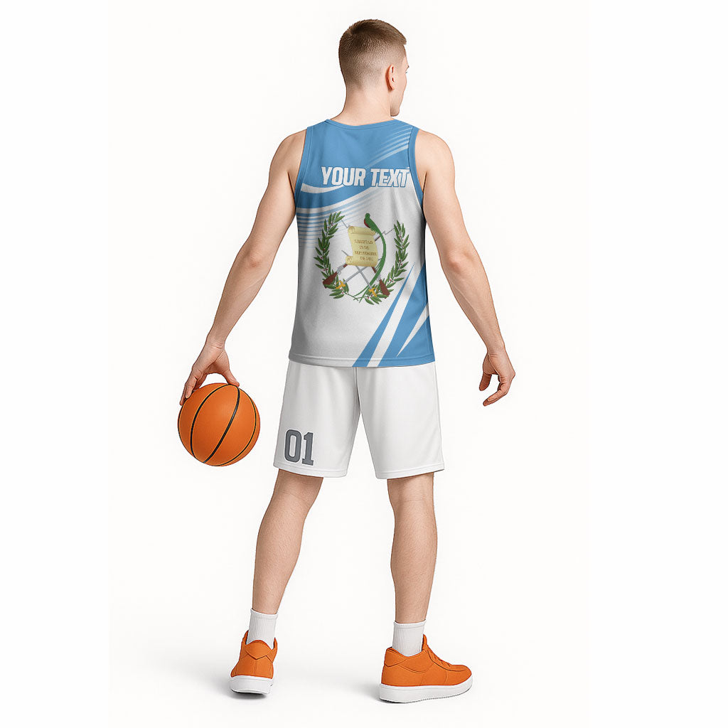 Personalized Guatemala 15 Septiembre 1821 Basketball Jersey Happy Independence Day