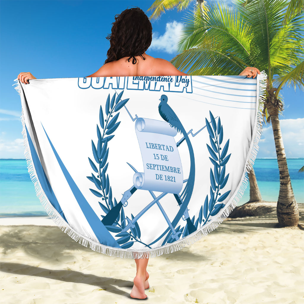 Guatemala 15 Septiembre 1821 Beach Blanket Happy Independence Day