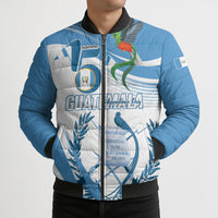 Personalized Guatemala 15 Septiembre 1821 Bomber Puffer Jacket Happy Independence Day