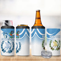 Personalized Guatemala 15 Septiembre 1821 4 in 1 Can Cooler Tumbler Happy Independence Day