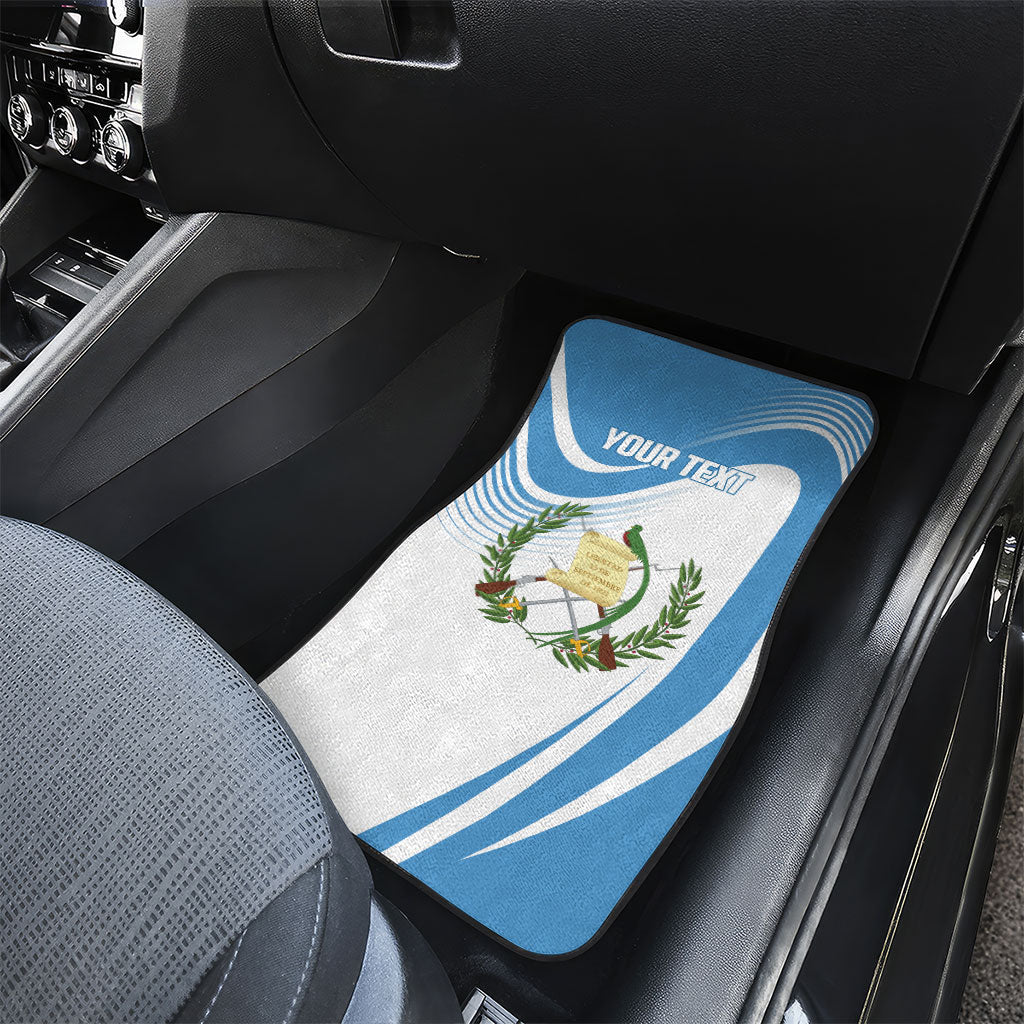 Personalized Guatemala 15 Septiembre 1821 Car Mats Happy Independence Day