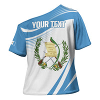 Personalized Guatemala 15 Septiembre 1821 Cross Shoulder Shirt Happy Independence Day