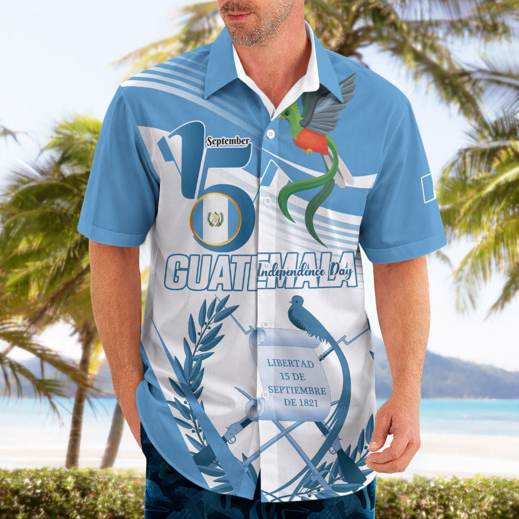Personalized Guatemala 15 Septiembre 1821 Hawaiian Shirt Happy Independence Day