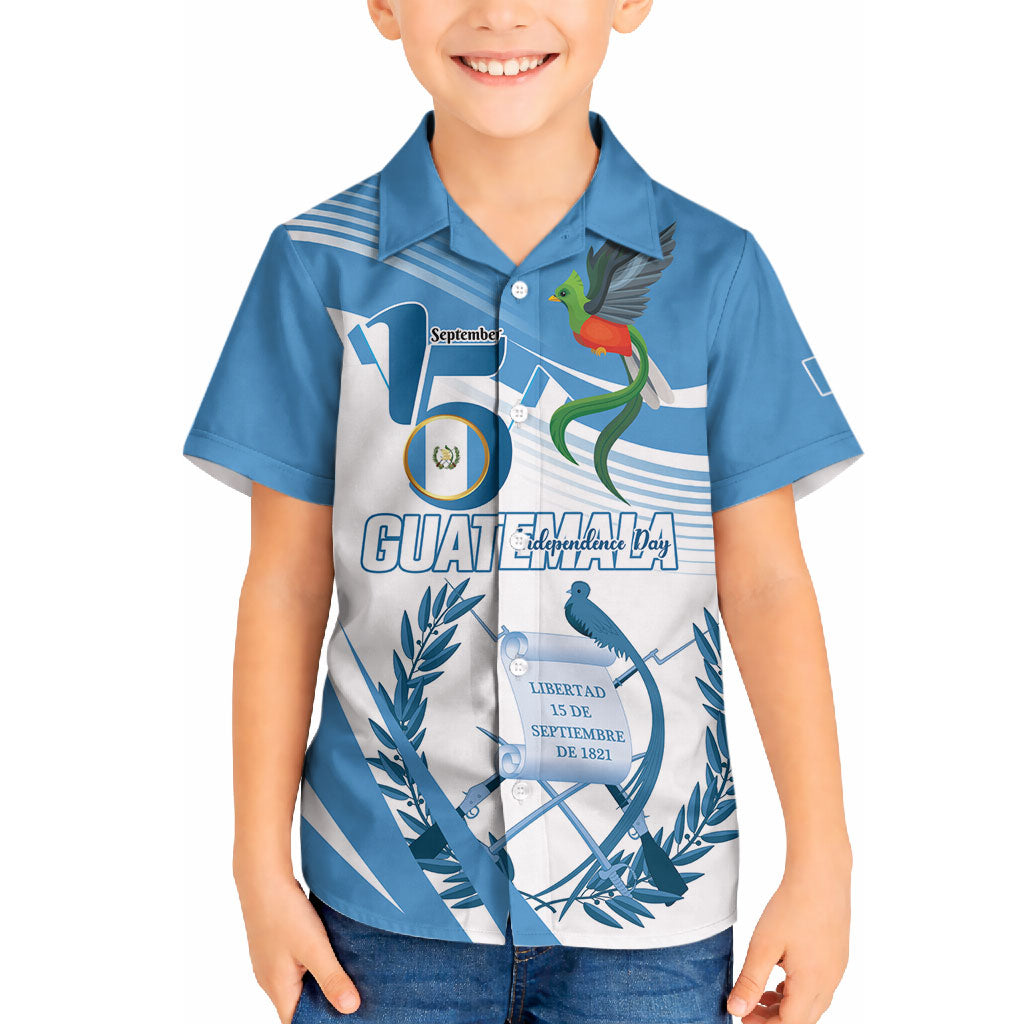 Personalized Guatemala 15 Septiembre 1821 Hawaiian Shirt Happy Independence Day
