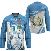 Personalized Guatemala 15 Septiembre 1821 Hockey Jersey Happy Independence Day