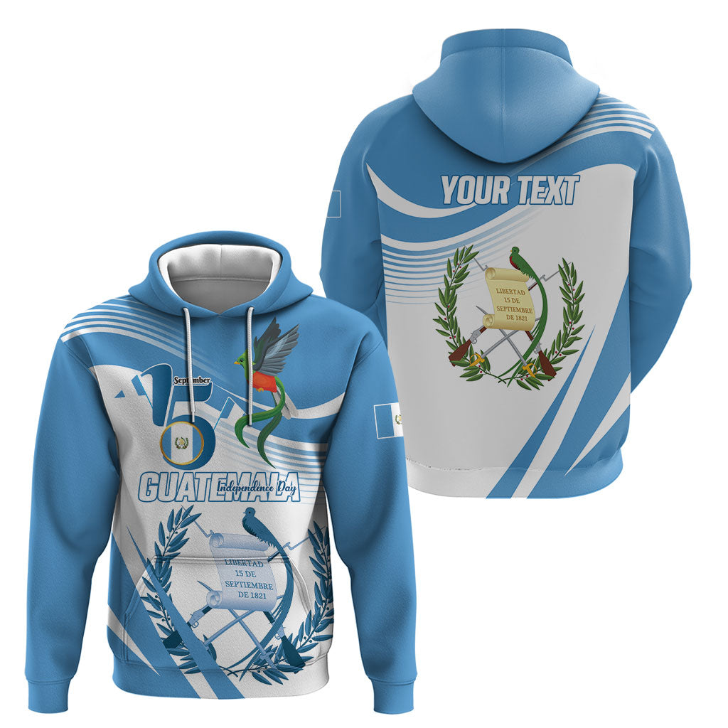 Personalized Guatemala 15 Septiembre 1821 Hoodie Happy Independence Day