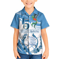Personalized Guatemala 15 Septiembre 1821 Kid Hawaiian Shirt Happy Independence Day