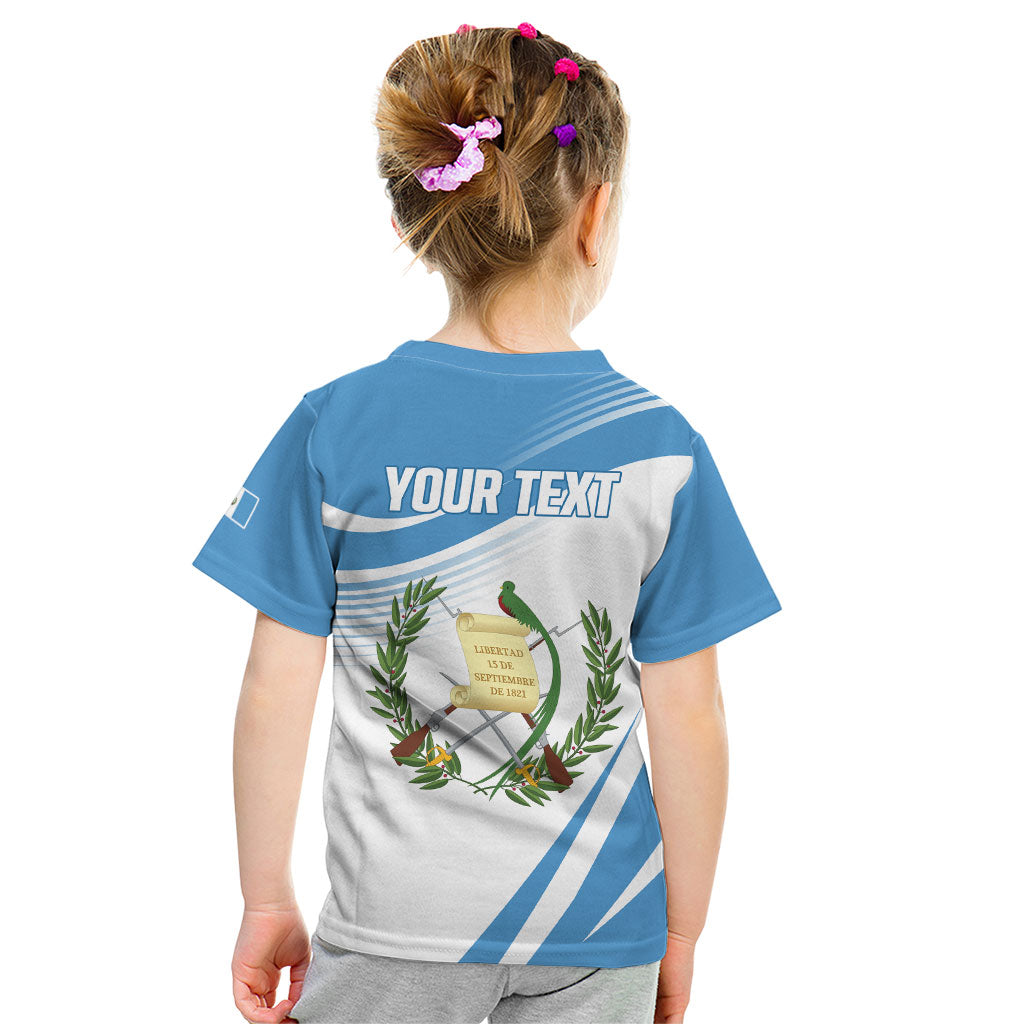 Personalized Guatemala 15 Septiembre 1821 Kid T Shirt Happy Independence Day