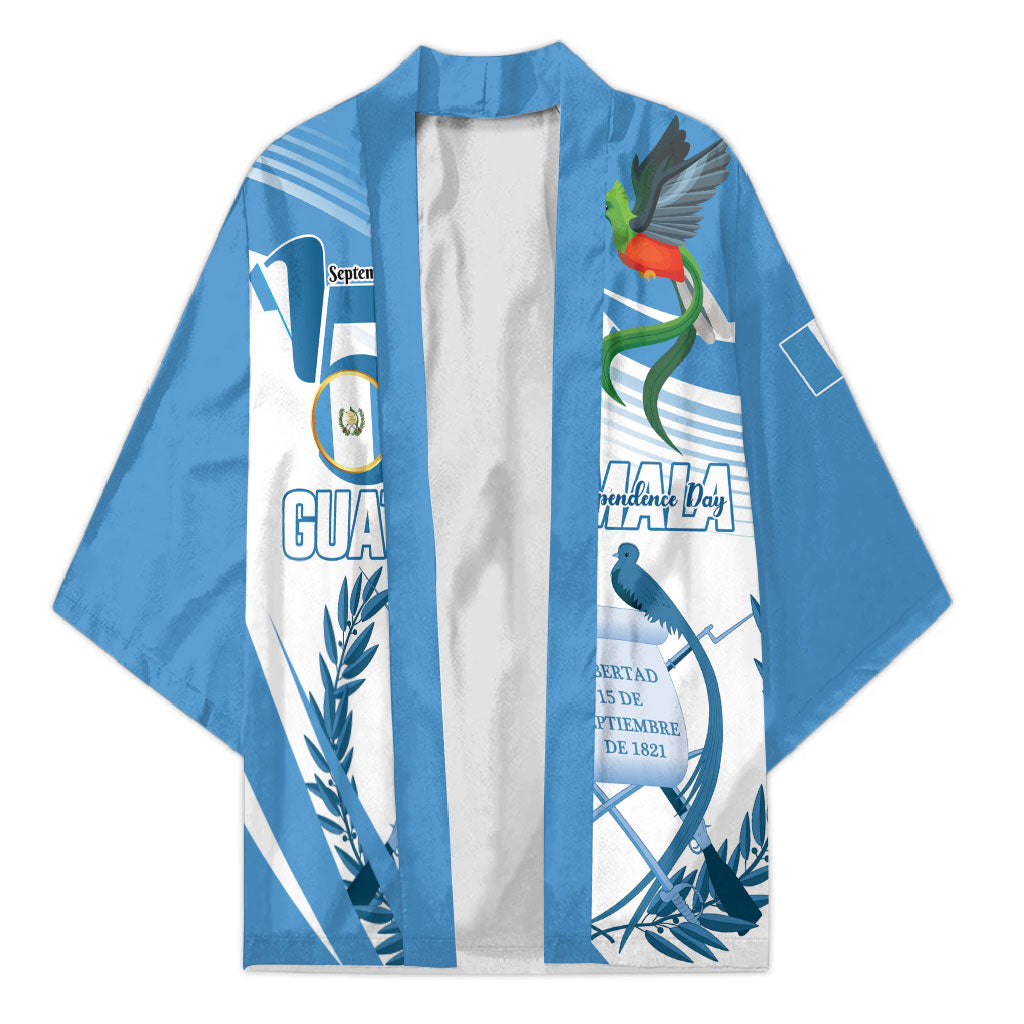 Personalized Guatemala 15 Septiembre 1821 Kimono Happy Independence Day
