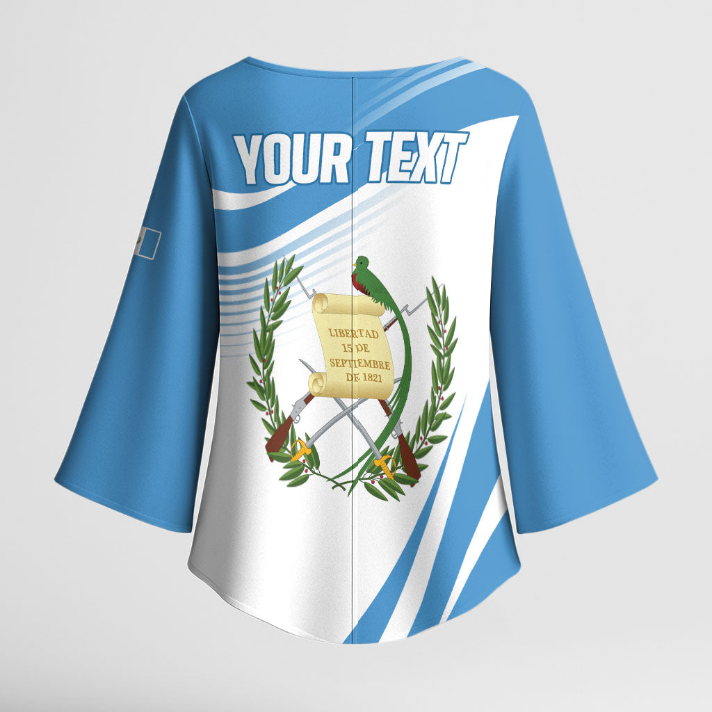 Personalized Guatemala 15 Septiembre 1821 Kimono Sleeve Blouse Happy Independence Day