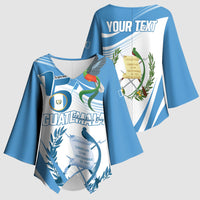 Personalized Guatemala 15 Septiembre 1821 Kimono Sleeve Blouse Happy Independence Day