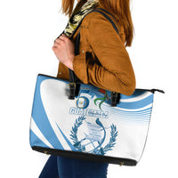 Guatemala 15 Septiembre 1821 Leather Tote Bag Happy Independence Day