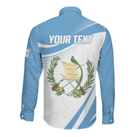 Personalized Guatemala 15 Septiembre 1821 Long Sleeve Button Shirt Happy Independence Day