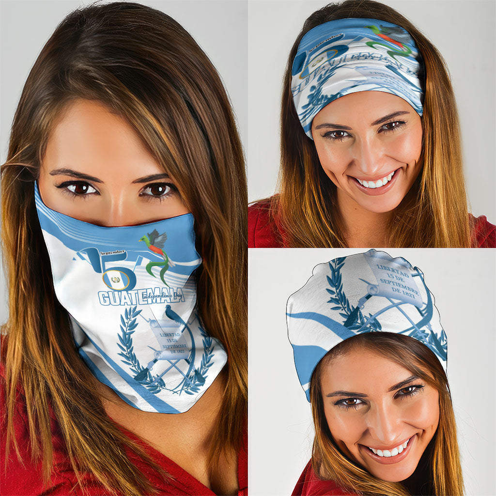 Guatemala 15 Septiembre 1821 Neck Gaiter Happy Independence Day