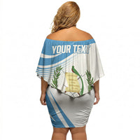 Personalized Guatemala 15 Septiembre 1821 Off Shoulder Short Dress Happy Independence Day