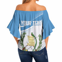 Personalized Guatemala 15 Septiembre 1821 Off Shoulder Wrap Waist Top Happy Independence Day