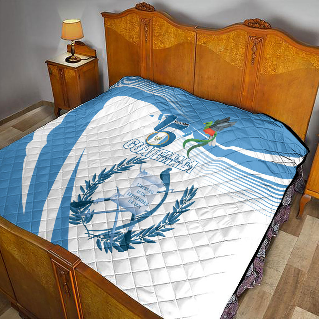 Guatemala 15 Septiembre 1821 Quilt Happy Independence Day