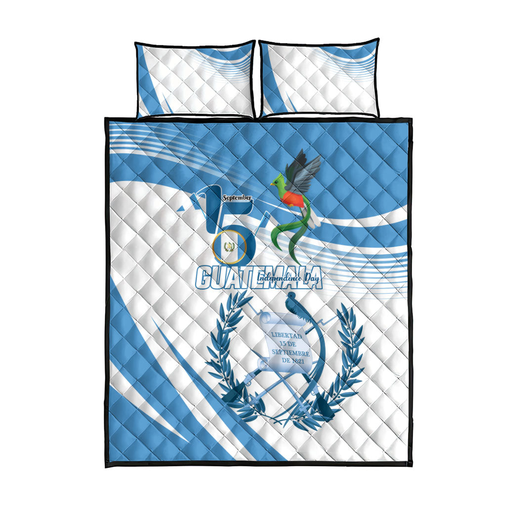 Guatemala 15 Septiembre 1821 Quilt Bed Set Happy Independence Day