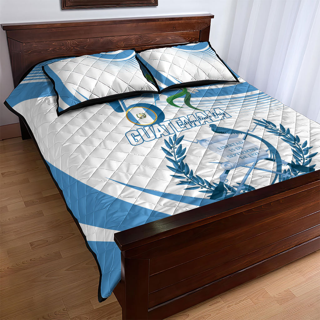 Guatemala 15 Septiembre 1821 Quilt Bed Set Happy Independence Day