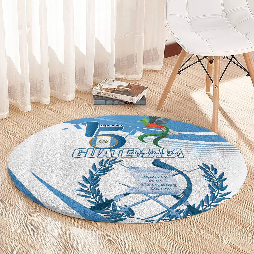 Guatemala 15 Septiembre 1821 Round Carpet Happy Independence Day