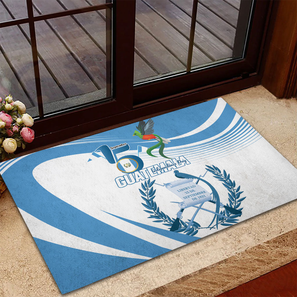 Guatemala 15 Septiembre 1821 Rubber Doormat Happy Independence Day