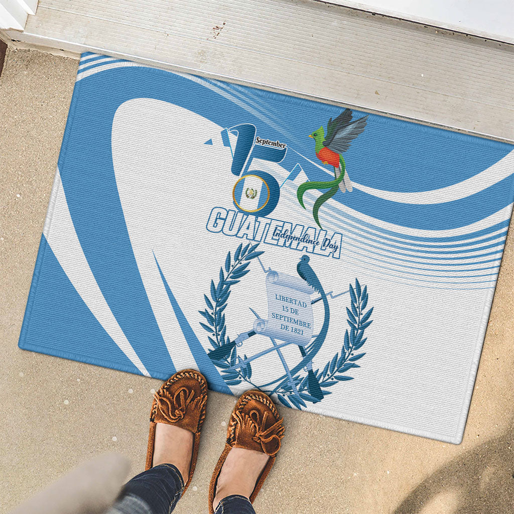 Guatemala 15 Septiembre 1821 Rubber Doormat Happy Independence Day