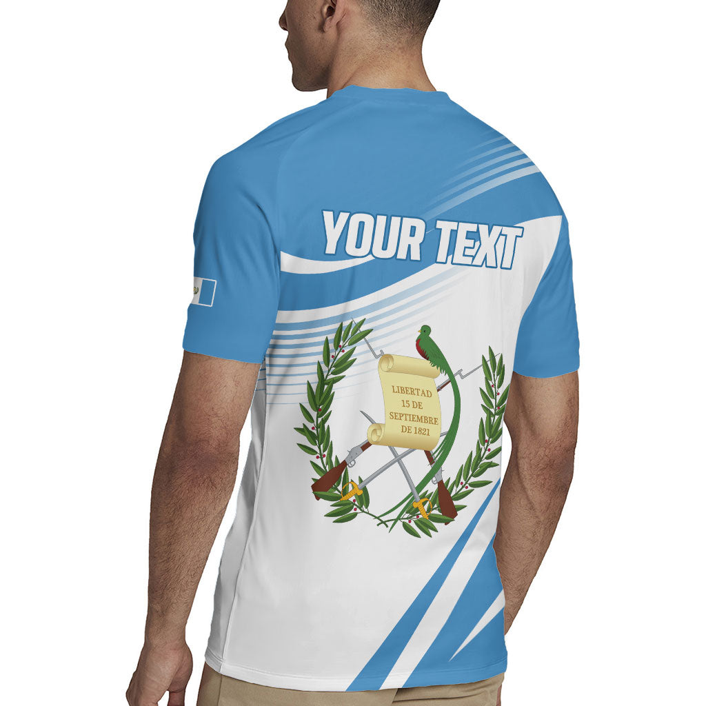 Personalized Guatemala 15 Septiembre 1821 Rugby Jersey Happy Independence Day