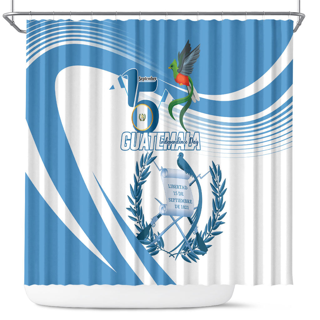 Guatemala 15 Septiembre 1821 Shower Curtain Happy Independence Day