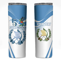 Personalized Guatemala 15 Septiembre 1821 Skinny Tumbler Happy Independence Day
