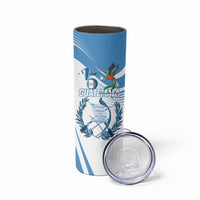 Personalized Guatemala 15 Septiembre 1821 Skinny Tumbler Happy Independence Day